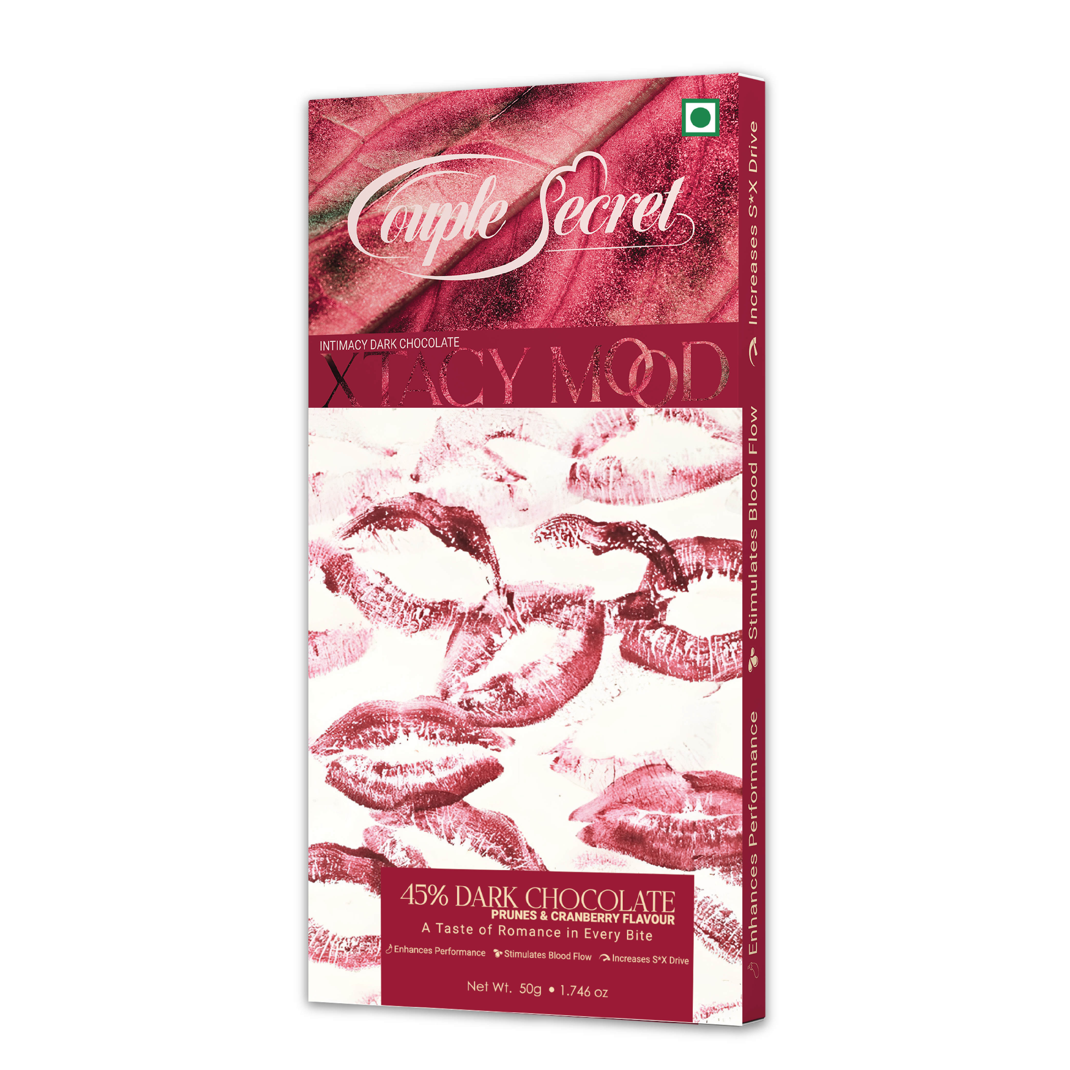 Xtacy Mood ( Intimacy Dark Chocolate) 50g  Prunes & Cranberry